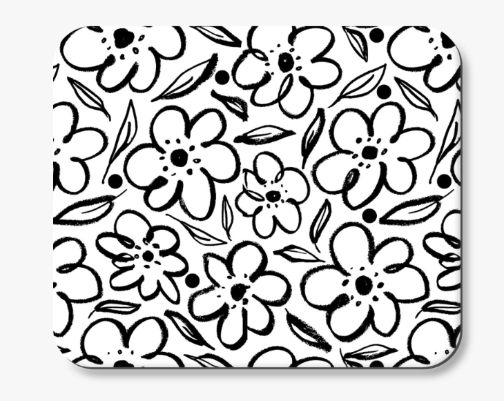 Floral Blooms Mental Health Mousepad