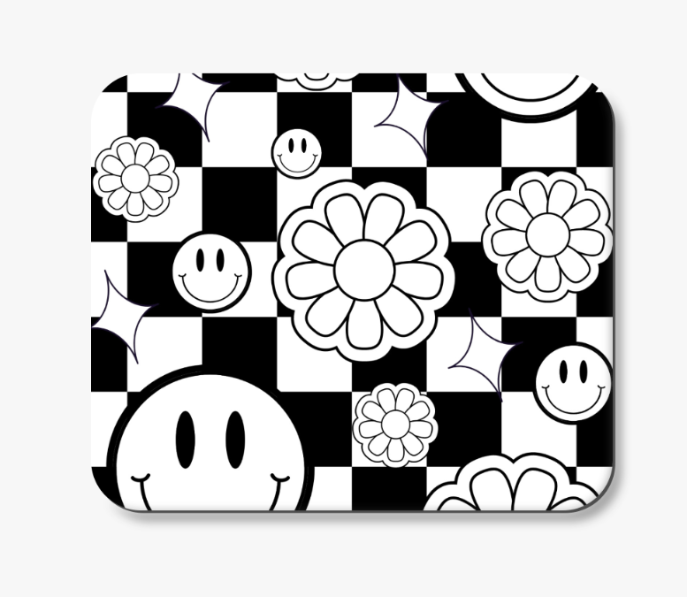 Smiles and Flowers Mental Health Mousepad