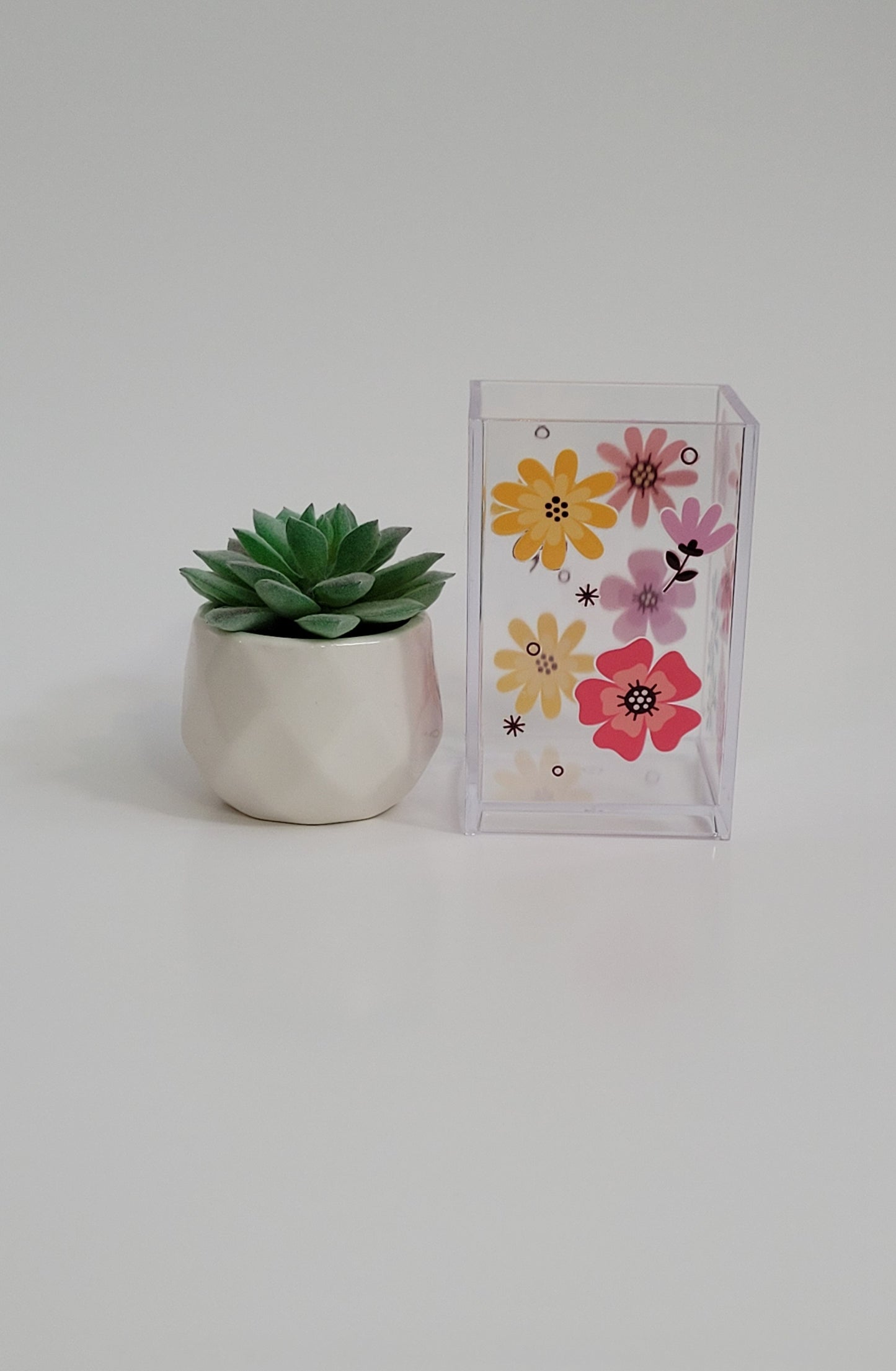Spring Florals Pencil Holder
