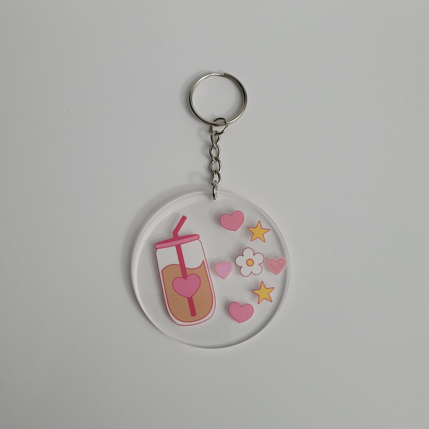 I Heart Coffee Acrylic Keychain