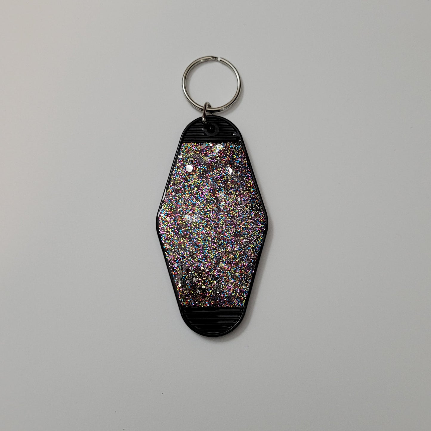 Last Friday Night Confetti Hotel Keychain