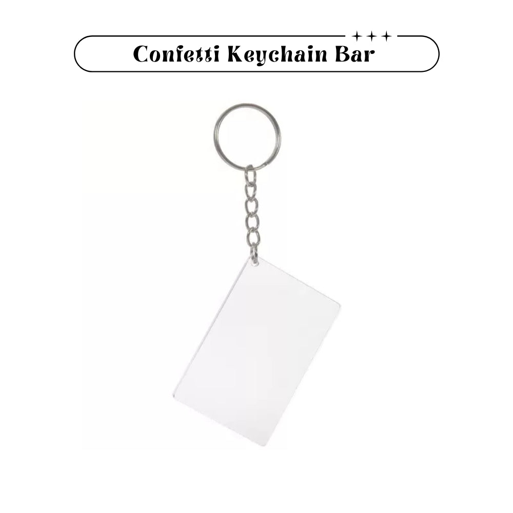 Confetti Keychain Rectangle