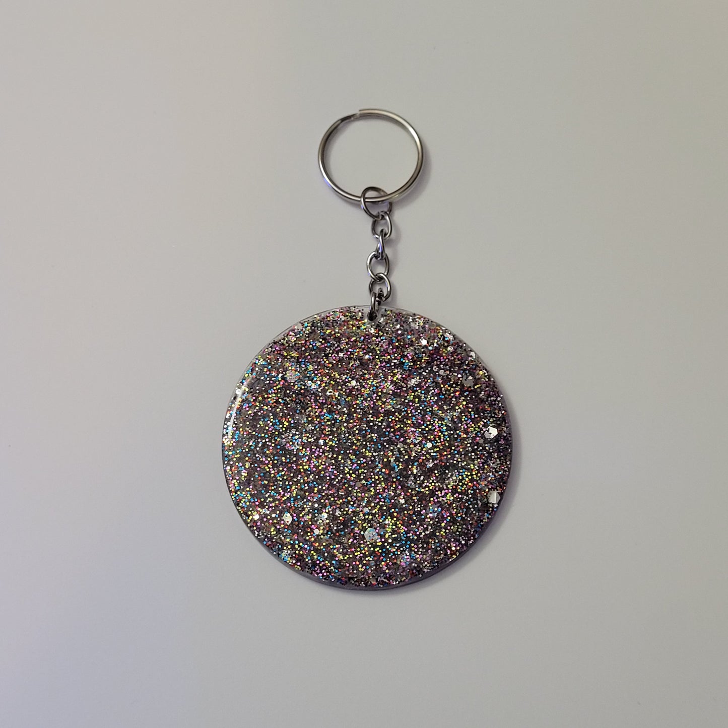 Last Friday Night Confetti Round Keychain