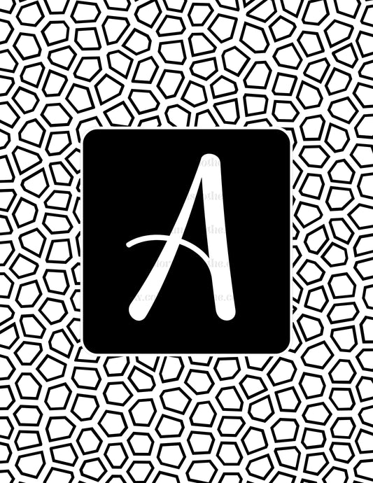 Customized Initial Mental Health Coloring Page