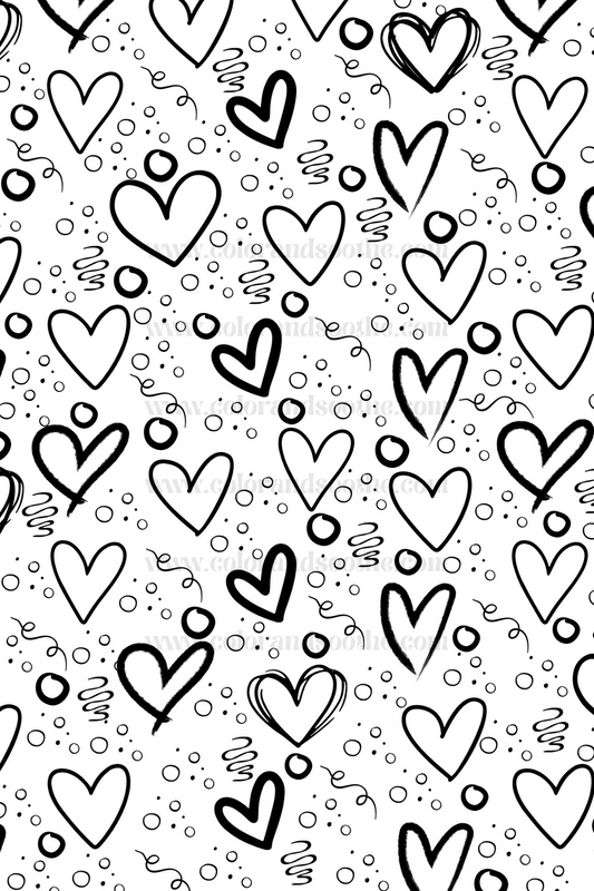 Self-Care Hearts 4x6