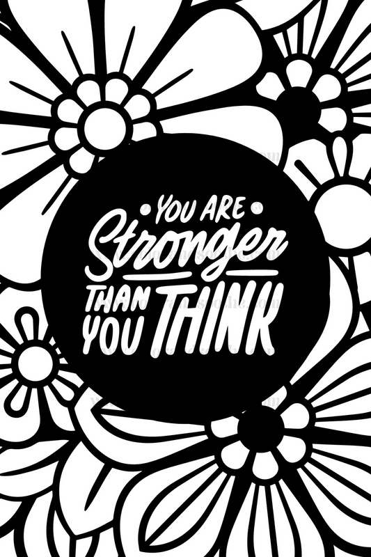 You are Stronger than You Think 4x6