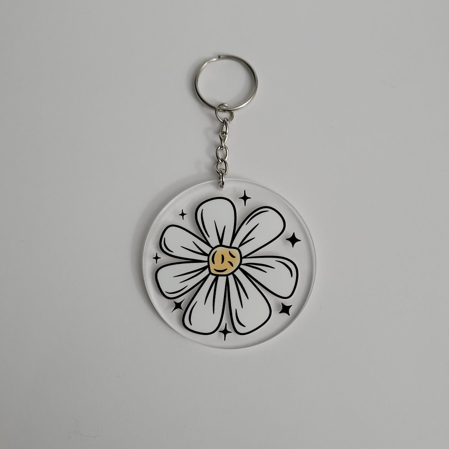 Flower Focal Acrylic Keychain