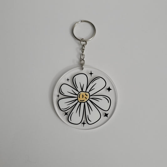 Flower Focal Acrylic Keychain