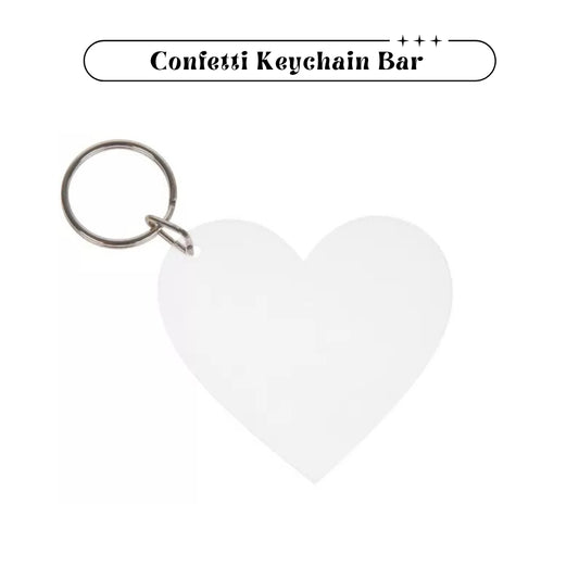 Confetti Keychain Heart