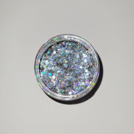 Edgy Silver Confetti