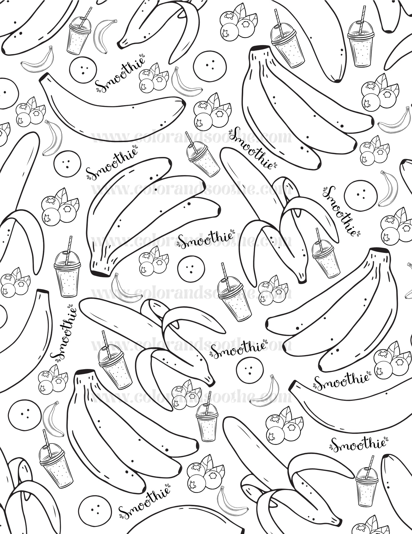 Banana and Blueberry Smoothie