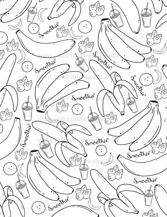 Banana and Blueberry Smoothie