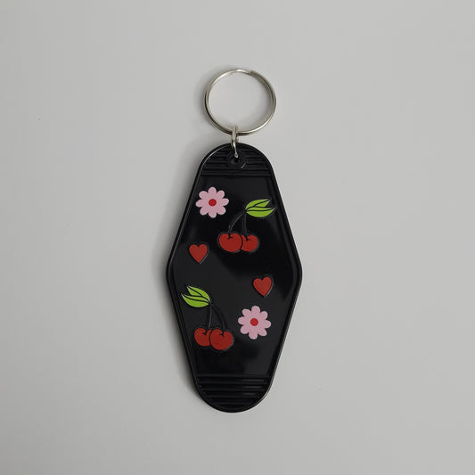 For the Love of Cherries Hotel Keychain