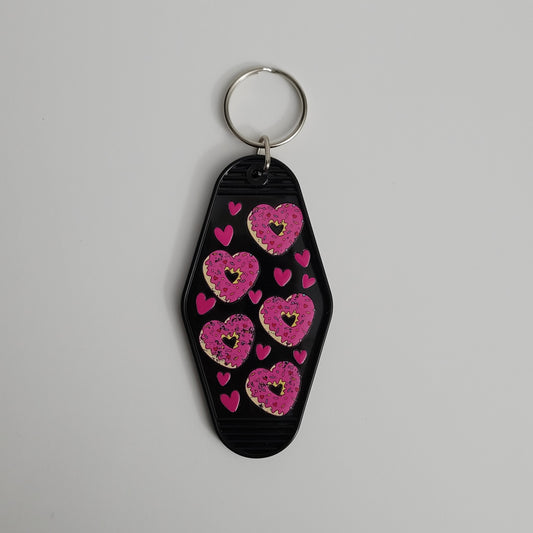 I Heart Donuts Hotel Keychain