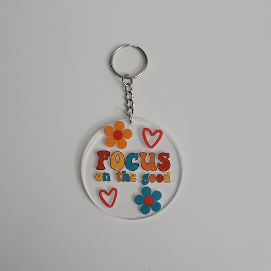 Focus on the Good Acrylic Keychain