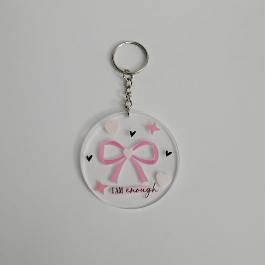 I Am Enough Acrylic Keychain