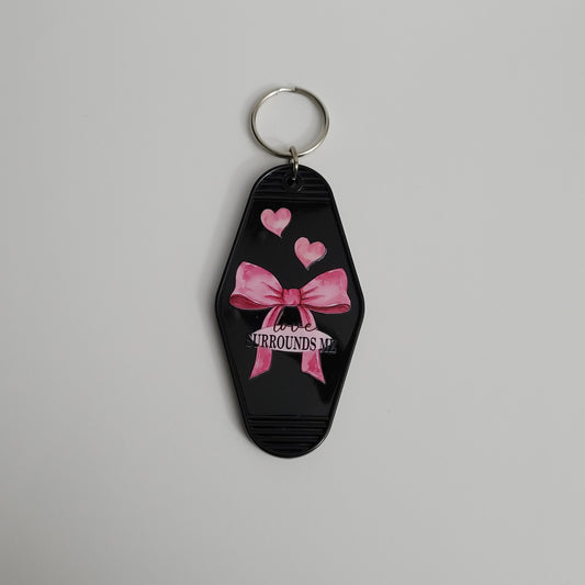 Love Surrounds Me Hotel Keychain