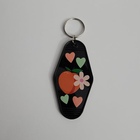 Peachy Vibes Hotel Keychain