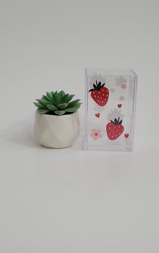 Strawberry Vibes Pencil Holder