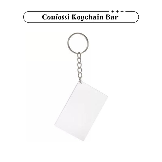 Confetti Keychain Rectangle