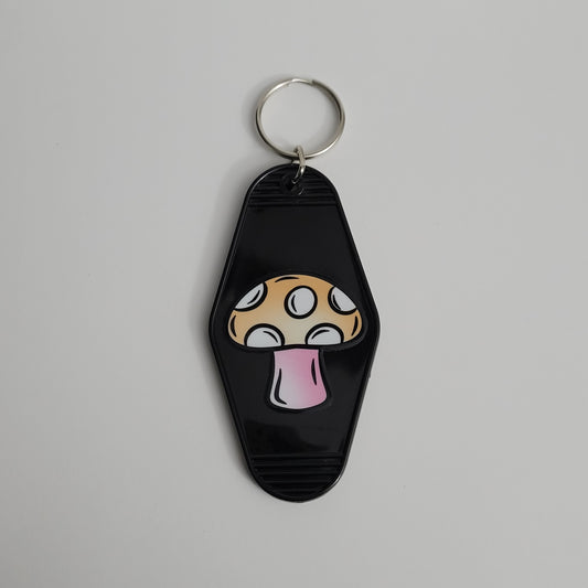 Mushroom Hotel Keychains