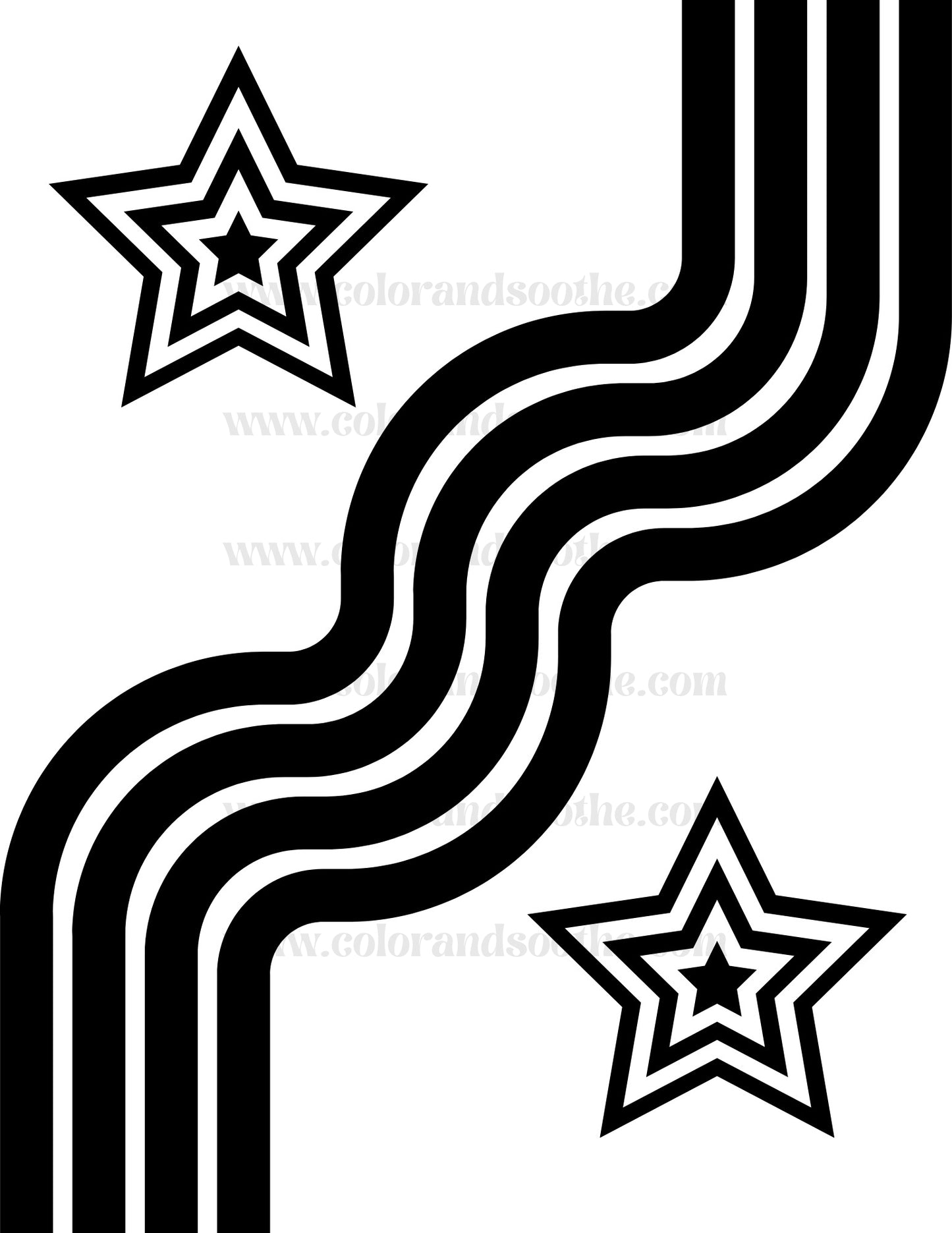 Abstract Retro Star