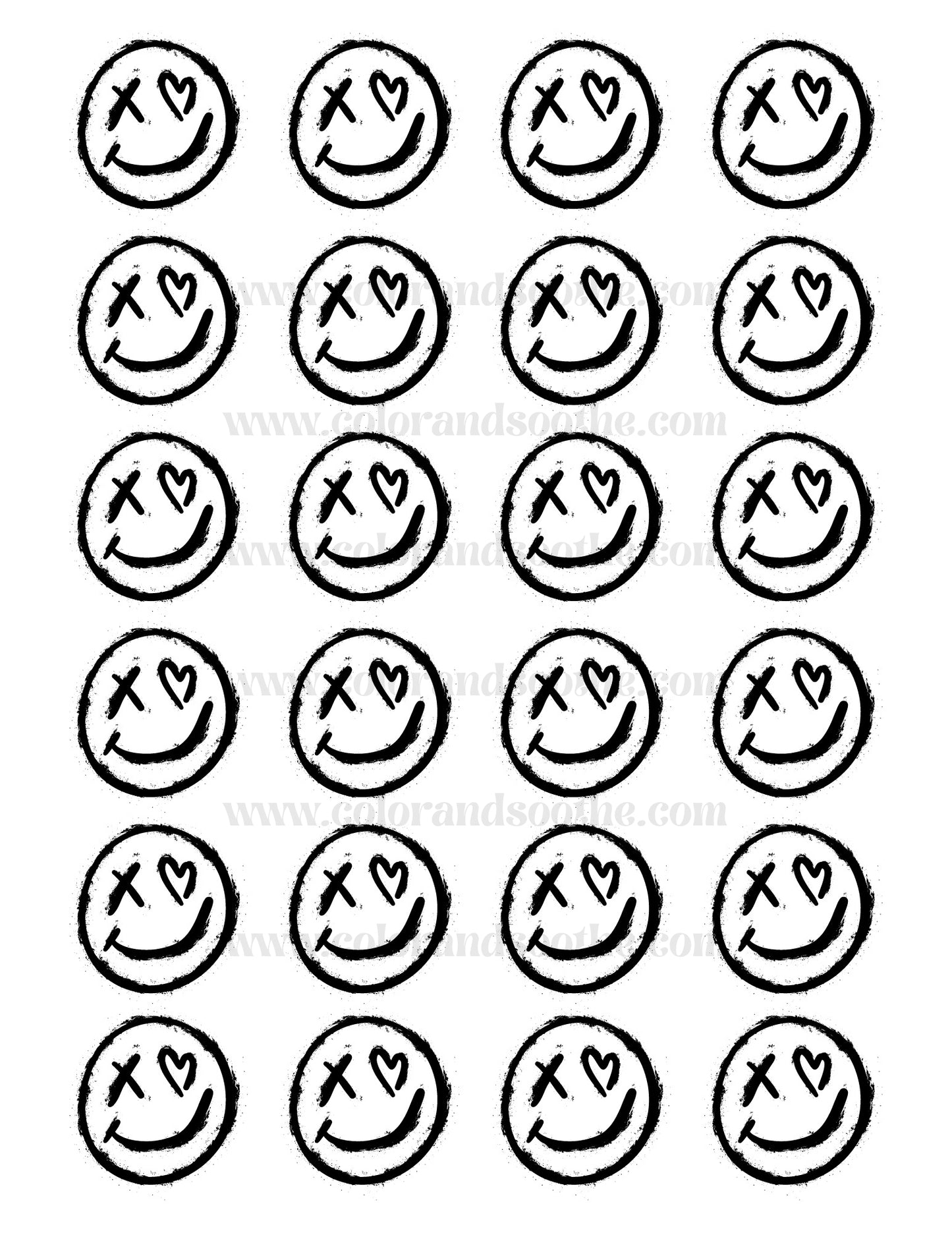 Punk Rock Smiley Faces