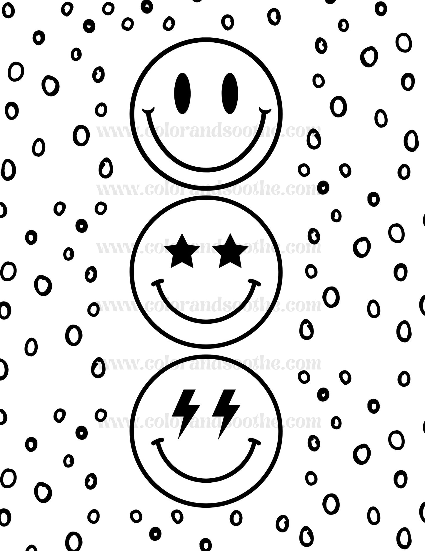 Three Smiley Faces